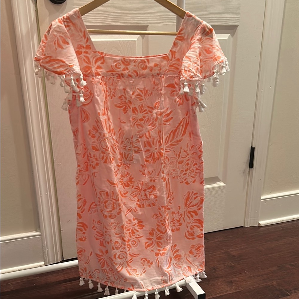 Sail to Sable Coral and White Floral Dress